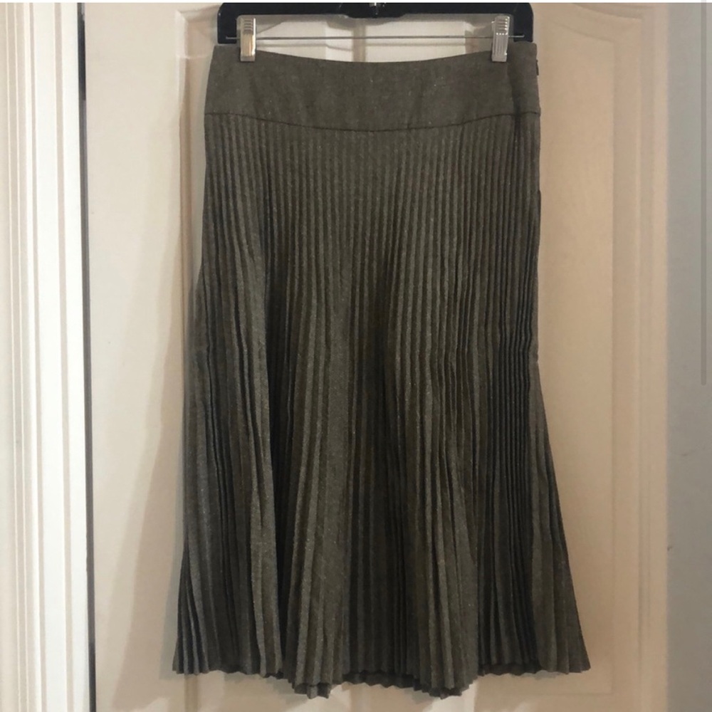 Express Pleated MIDI Brown Skirt Women’s Size 3/4